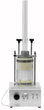 Laboratory Asphalt Permeameters use the falling head method to measure the hydraulic conductivity of saturated 6 in (152 mm) diameter asphalt cores or laboratory-compacted specimens. Basically, this equipment